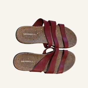 Merrell Women's Strappy Sandals Burgundy Size 8